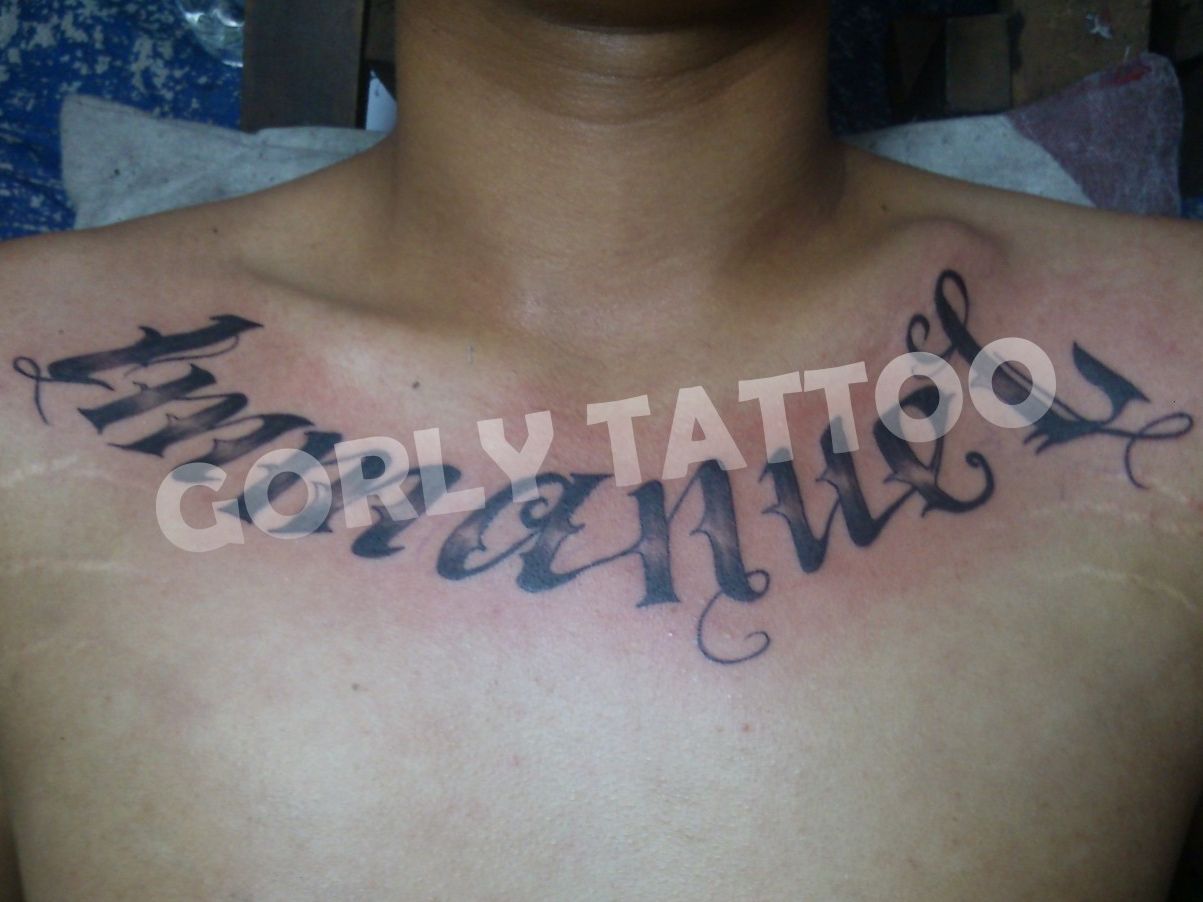 Tatto Nama  Dada GORLY TATTOO